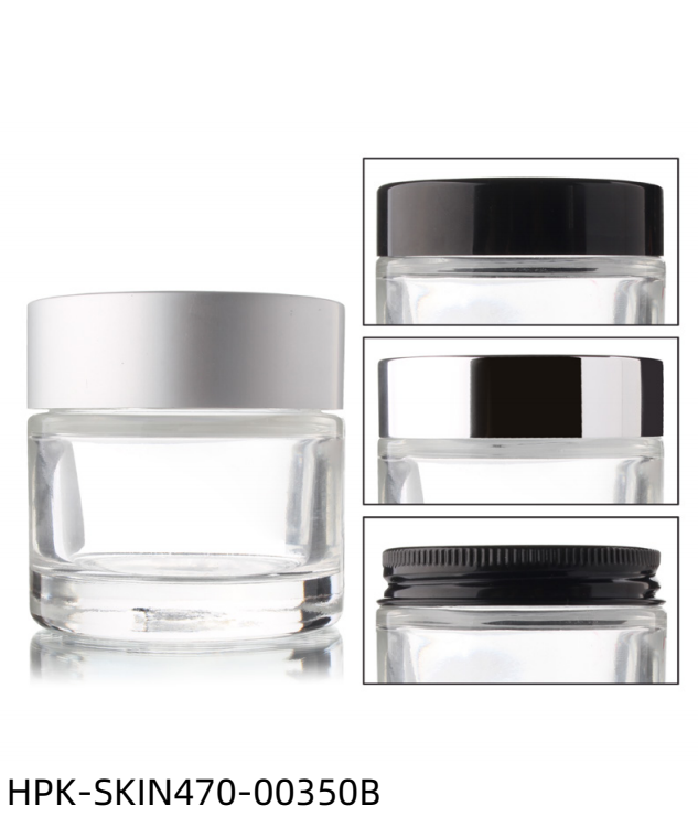 Thick Base Glass Cream Jar